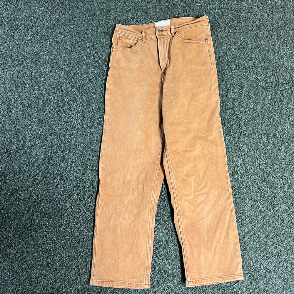 Everlane Way High jean, size 28, caramel colored